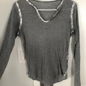 Zadig & Voltaire Tops - Willy foil long sleeve shirt Zadig & Voltaire Tops - Willy foil long sleeve shirt